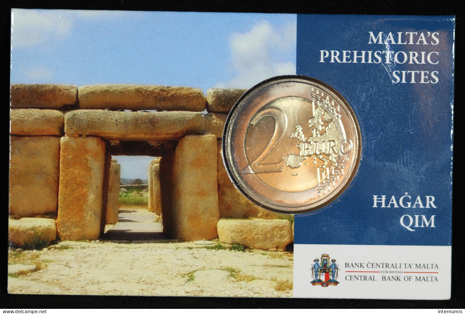 Malte / Malta, Coincard, 2€ Commemorative (TEMPLES : HAGAR QIM), 2017, BE (Brilliant Proof Strike) - Malta