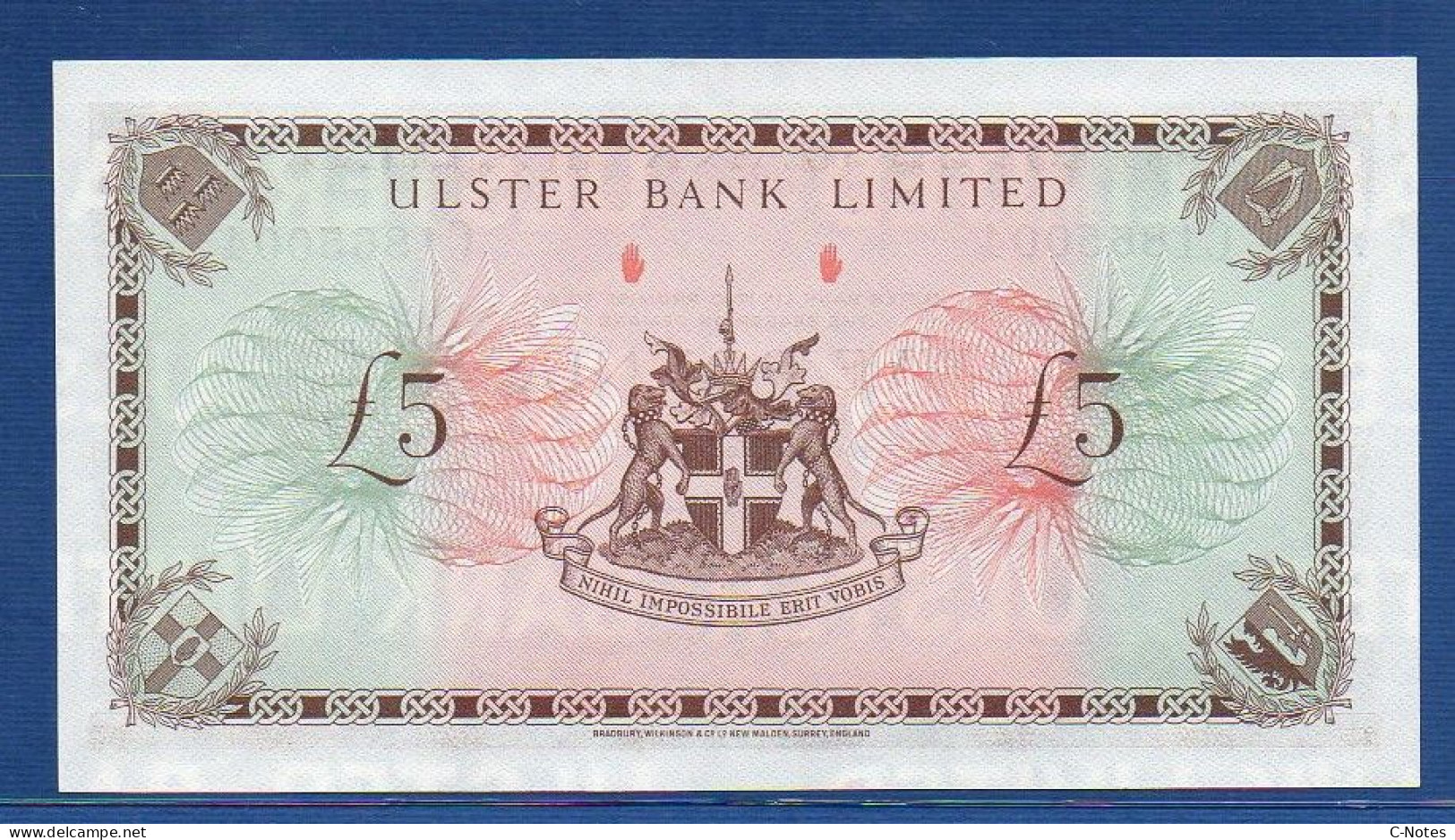 NORTHERN IRELAND - P.326c – 5 POUNDS 01.02.1988 UNC, S/n C1865004 Ulster Bank Limited - 5 Pond