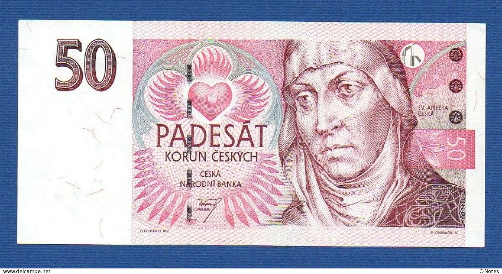 CZECHIA - CZECH Republic - P.17a – 50 Korun 1997 AUNC, S/n C12 228955 - Tchéquie