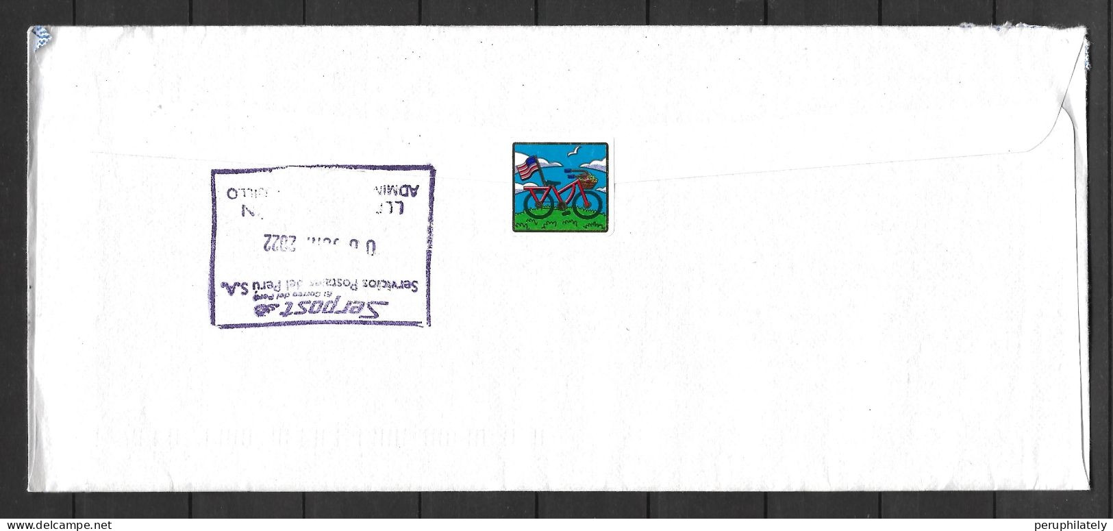 US Cover With 2022 Title IX Stamps Sent To Peru - Briefe U. Dokumente