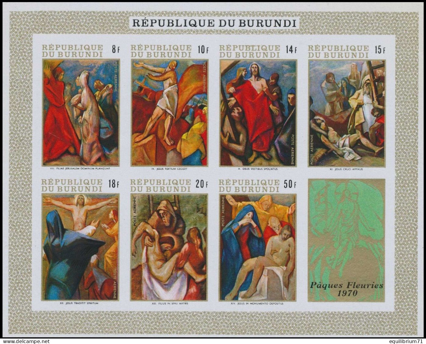 BL37/38A**(PA129/135) - Pâques II, Les 14 Stations Du Chemin De Croix / Pasen II De 14 Staties Van De Kruisweg - Unused Stamps