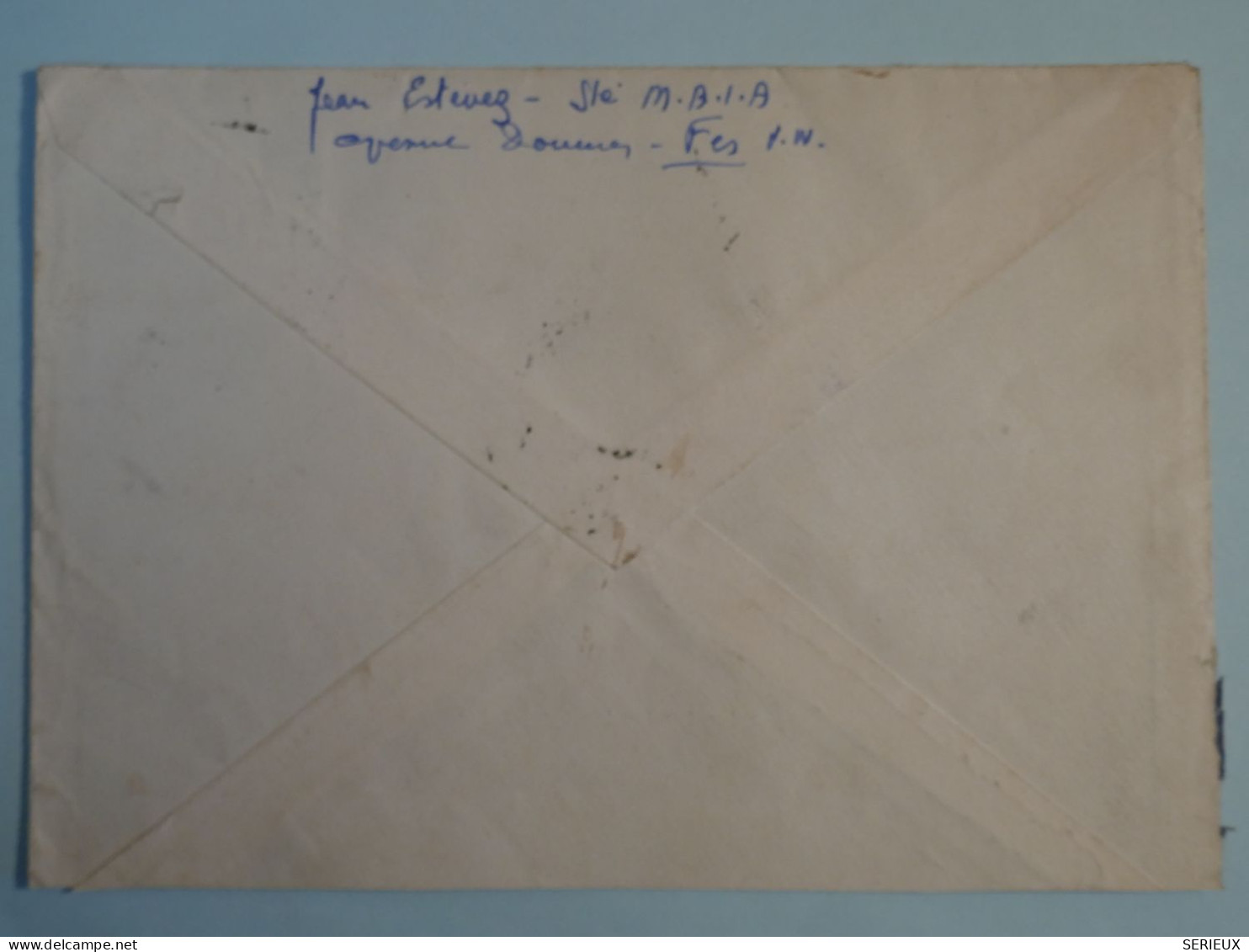 BT5 MAROC TRES  BELLE LETTRE  1941 FES  A  MARSEILLE FRANCE+ + AFF. INTERESSANT++++ - Lettres & Documents