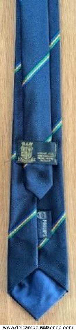 NL.- STROPDAS MATCH LINE. PHILIPS. CRAVAT CLUB INTERNATIONAL NIEUW VENNEP HOLLAND. Necktie - Cravate - Kravate - Ties. - Krawatten