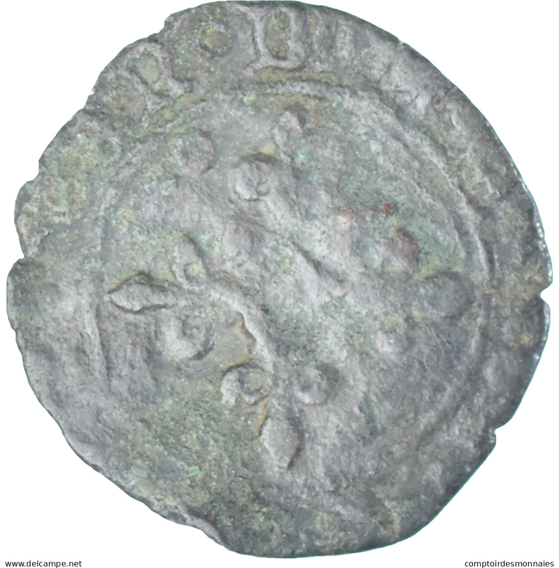 Monnaie, France, Charles VIII, Niquet, 1483-1498, Dijon, TB, Billon - 1483-1498 Karel VIII
