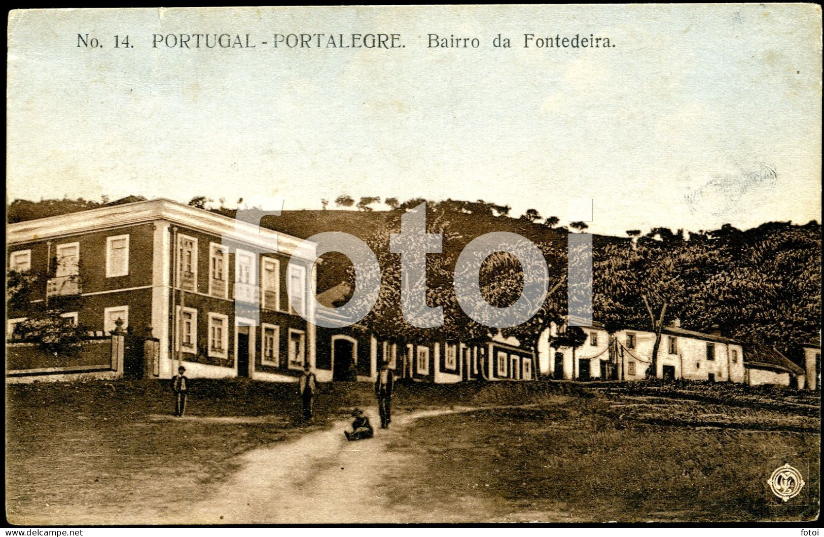 OLD POSTCARD BAIRRO DA FONTEDEIRA PORTALEGRE ALENTEJO PORTUGAL CARTE POSTALE - Portalegre