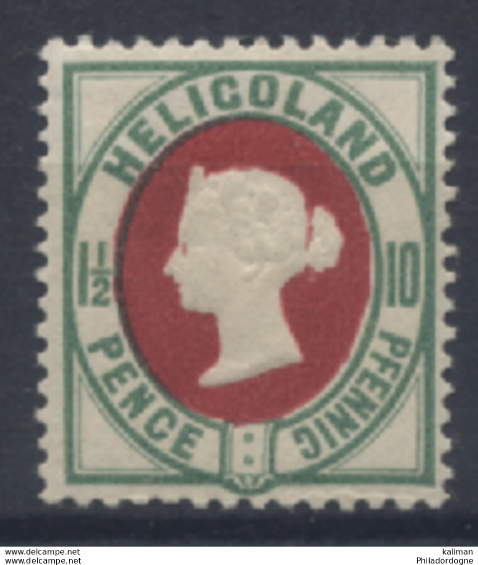 Héligoland - N° 9 Charnière (MH) Signé Pfenninger - Cote 90 Euros - Heligoland (1867-1890)