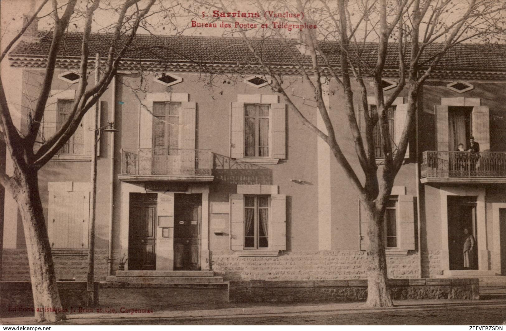 84 SARRIANS VAUCLUSE CARPENTRAS BUREAU POSTE TELEGRAPHE - Sarrians