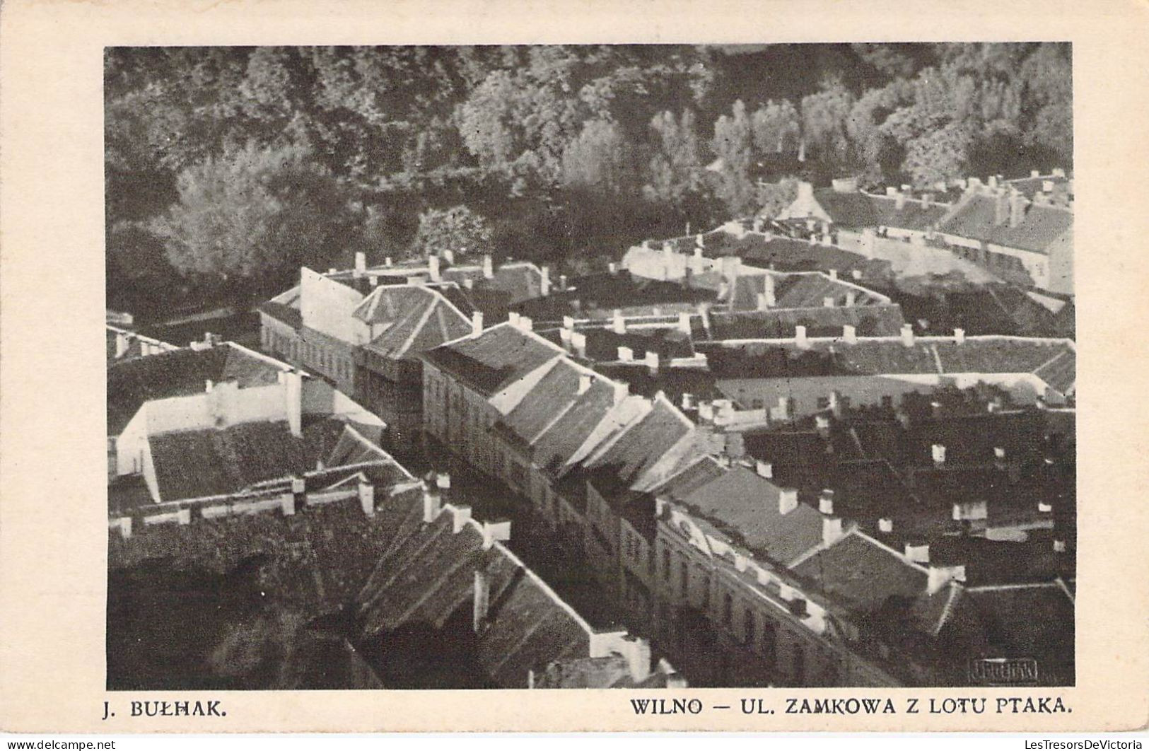 Lituanie - Wilno - Ul Zamkowa Z Lotu Ptaka - J Bulhak   -  Carte Postale Ancienne - Lituanie