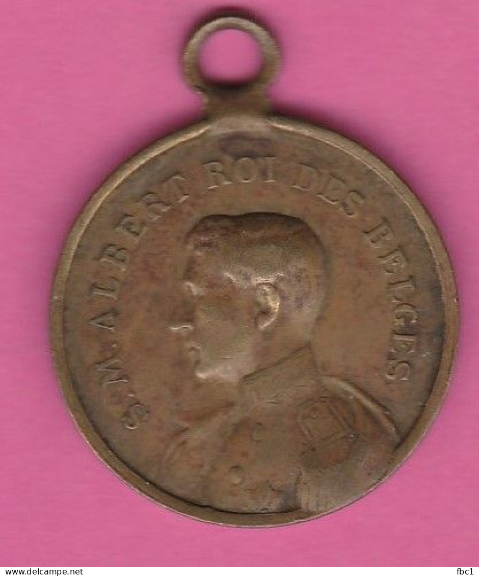 Belgique - WW1 - Médaille SM Albert Roi Des Belges - Champ De Bataille Nieuport 1914 - Adel