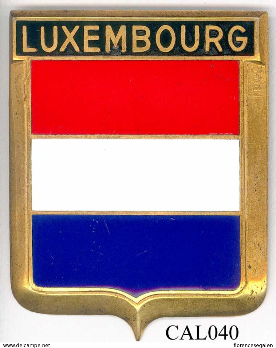 CAL040 - PLAQUE CALANDRE AUTO - LUXEMBOURG - Sonstige & Ohne Zuordnung