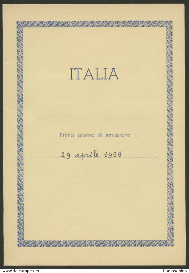 Europa CEPT 1968 Italie - Italy - Italien Y&T N°DP1010 à 1011 - Michel N°PD1272 à 1273 (o) - Format 130*185 - 1968