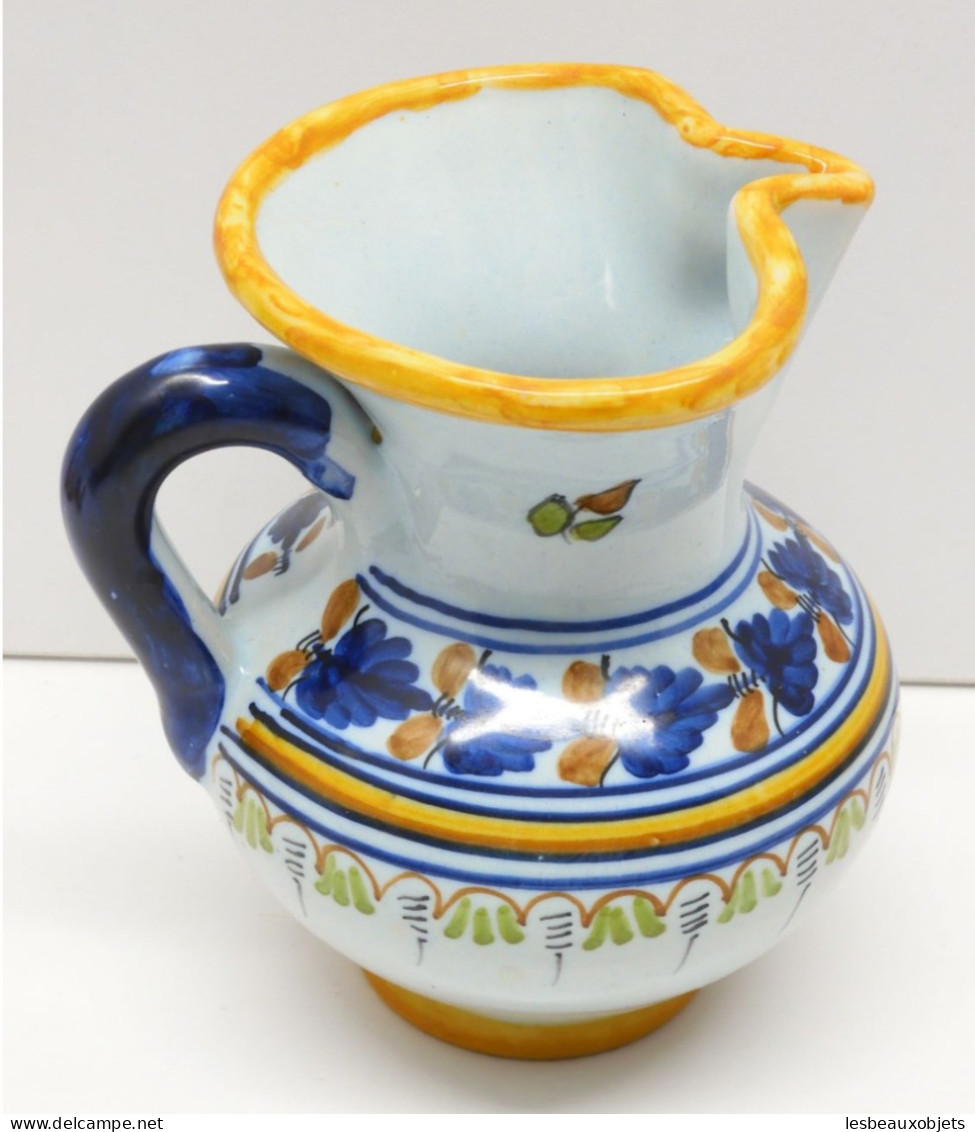 -PETIT PICHET VASE CERAMIQUE TALAVERA EL CARMEN ESPAGNE COLLECTION DECO XXe   E