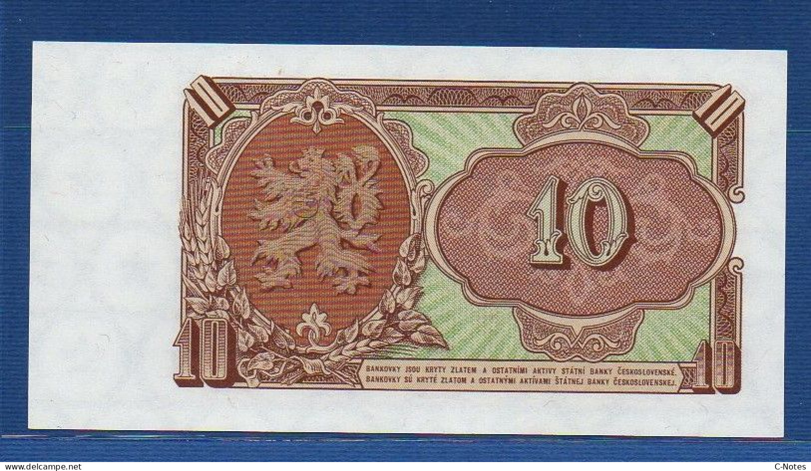 CZECHOSLOVAKIA - P.83a – 10 Korún Československých 1953 UNC, S/n CP 039259 - Tschechoslowakei