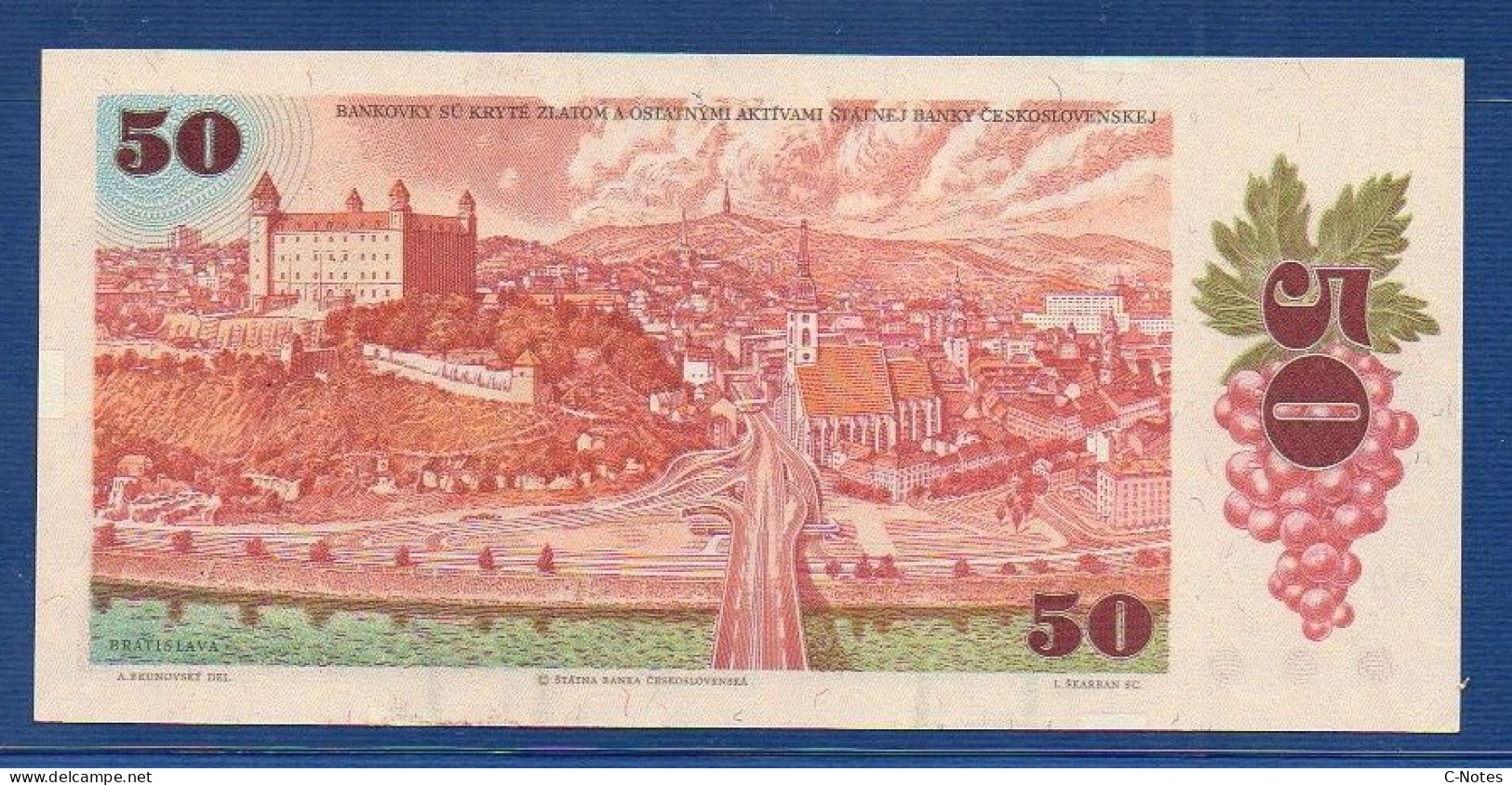 SLOVAKIA - P.16a – 50 Korún Slovenských 1987 (1993) UNC, Serie F61 949688 - Slovaquie