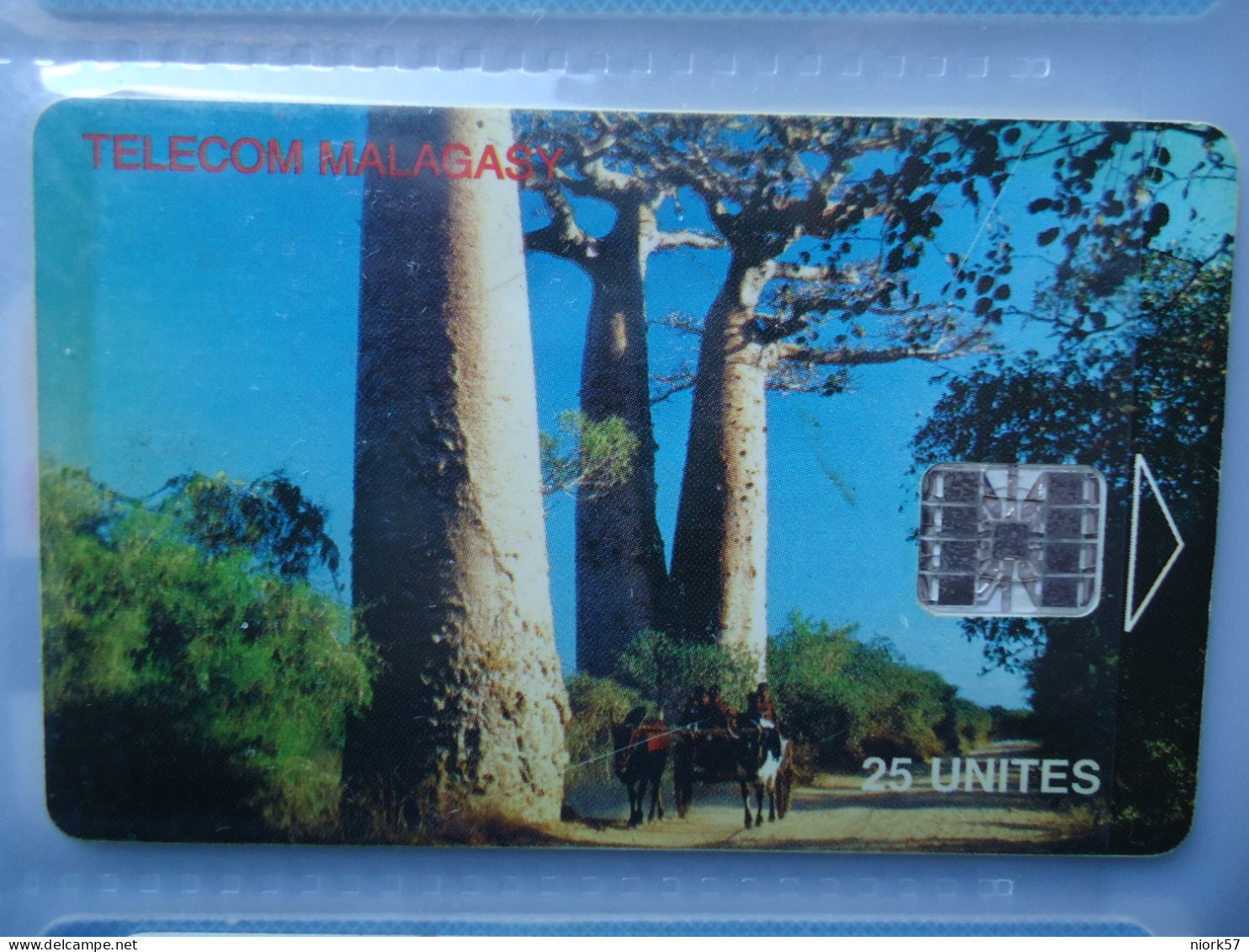 MALAGASY  MADAGASCAR USED CARD LANDSCAPES PLANTS - Madagaskar