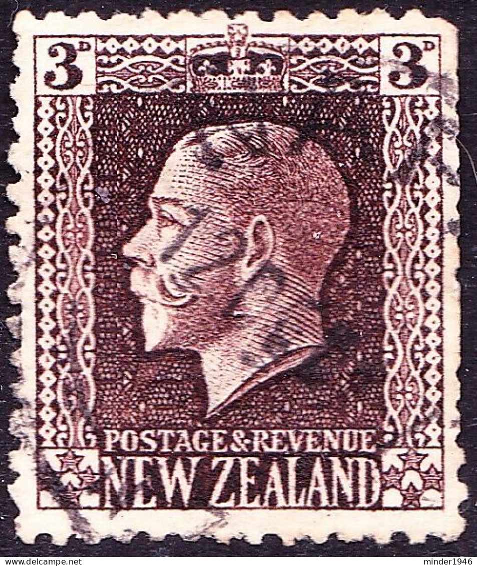 NEW ZEALAND 1915 KGV 3d Chocolate SG420 Used - Usati