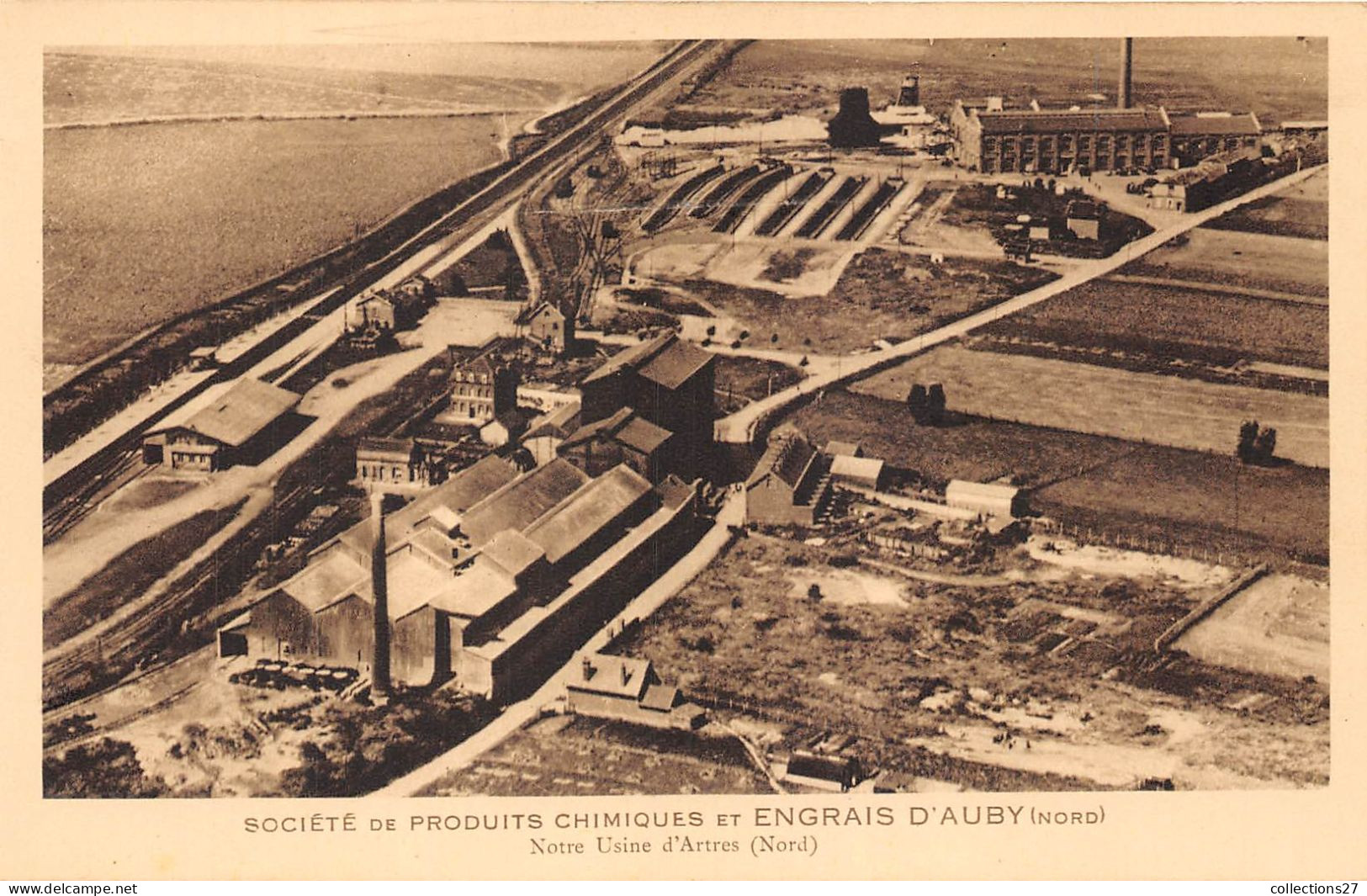 59-AUBY- 12 CARTES DE LA  SOCIETE DE PRODUITS CHIMIQUES ET ENGRAIS D'AUBY - Auby