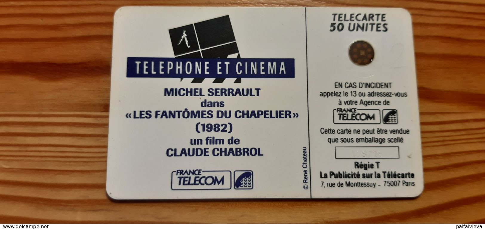 Phonecard France - Cinema, Michel Serrault - 1989