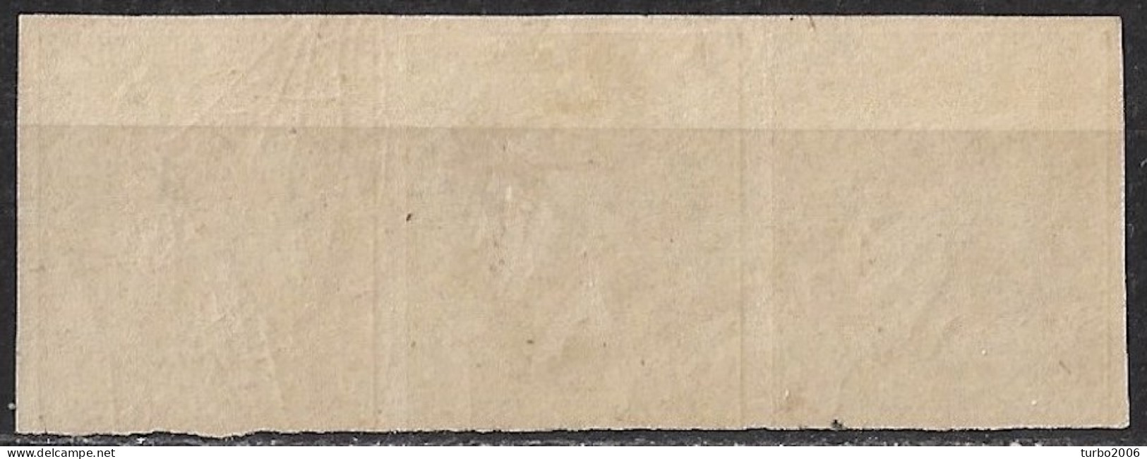 GREECE 1871-72 Large Hermes Head Inferior Paper Issue 2 L Flesh Rose Strip Of 3  Vl. 45 A / H 33 B - Oblitérés