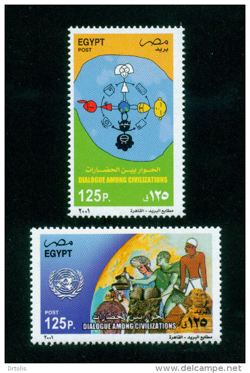 EGYPT / 2001 / UN / DIALOGUE AMONG CIVILIZATIONS / UN'S YEAR OF DIALOGUE AMONG CIVILIZATIONS /  MNH / VF - Unused Stamps