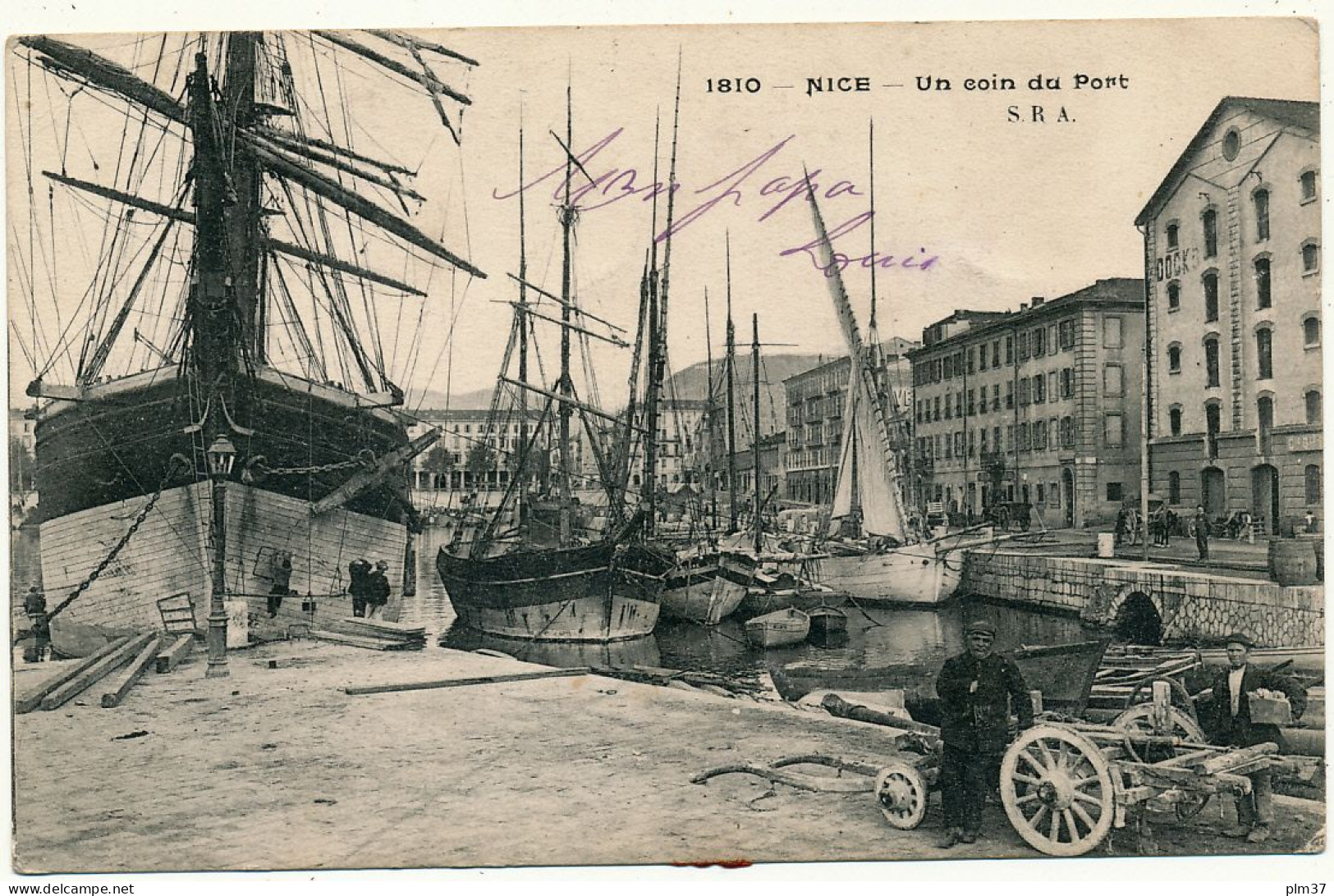 NICE - Griffe Postale Militaire "Hôpital Temporaire, 1915", Hôtel Rulh Sur CPA, WW1 - Health, Hospitals