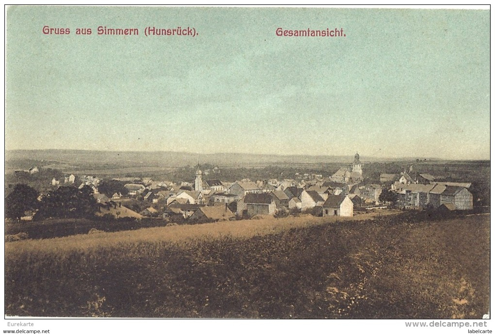 ALLEMAGNE.RHENANIE PALATINAT SIMMERN GRUSS AUS SIMMERN HUNSRÜCK GESAMTANSICHT - Simmern