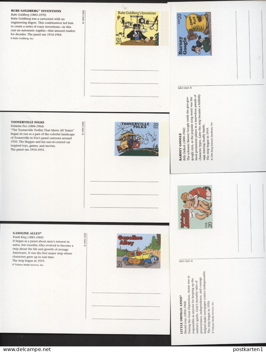 UX221-240 COMICS Set Of 20 Postal Cards Mint 1995 Cat.$45.00 - 1981-00