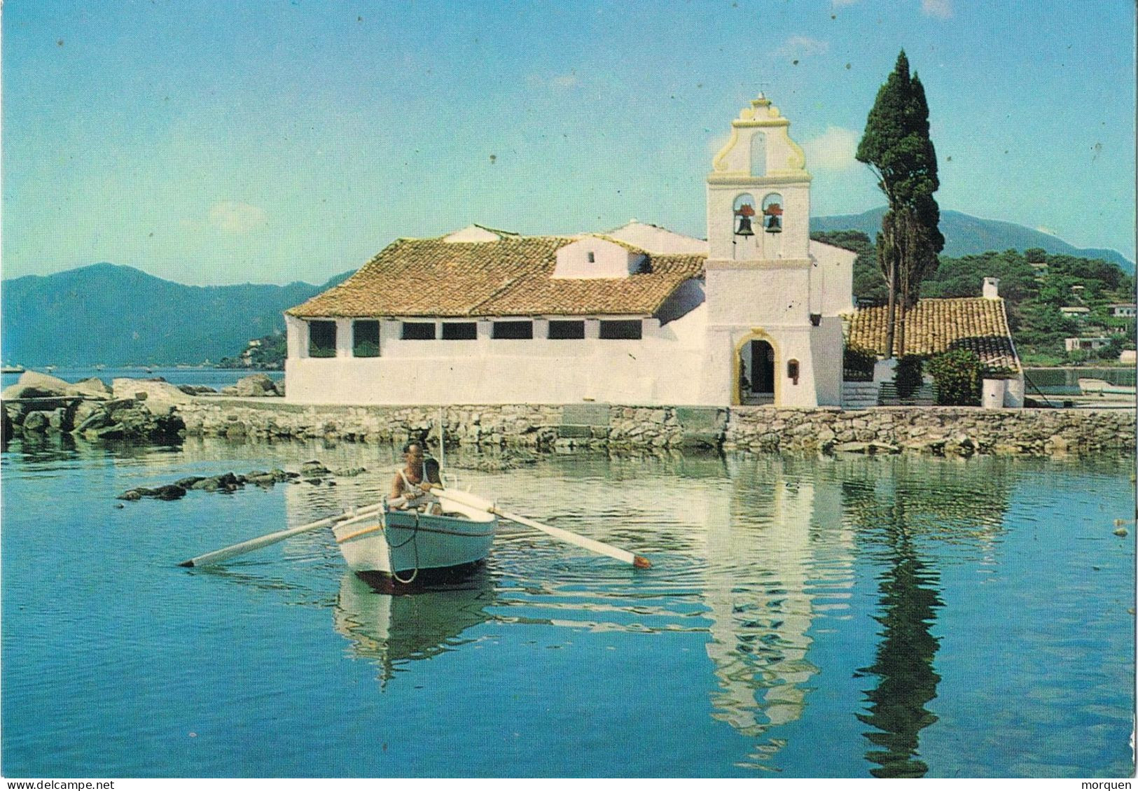 50272. Postal CORFU (Grecia) 1968. Monasterio De VLACHERNA - Lettres & Documents