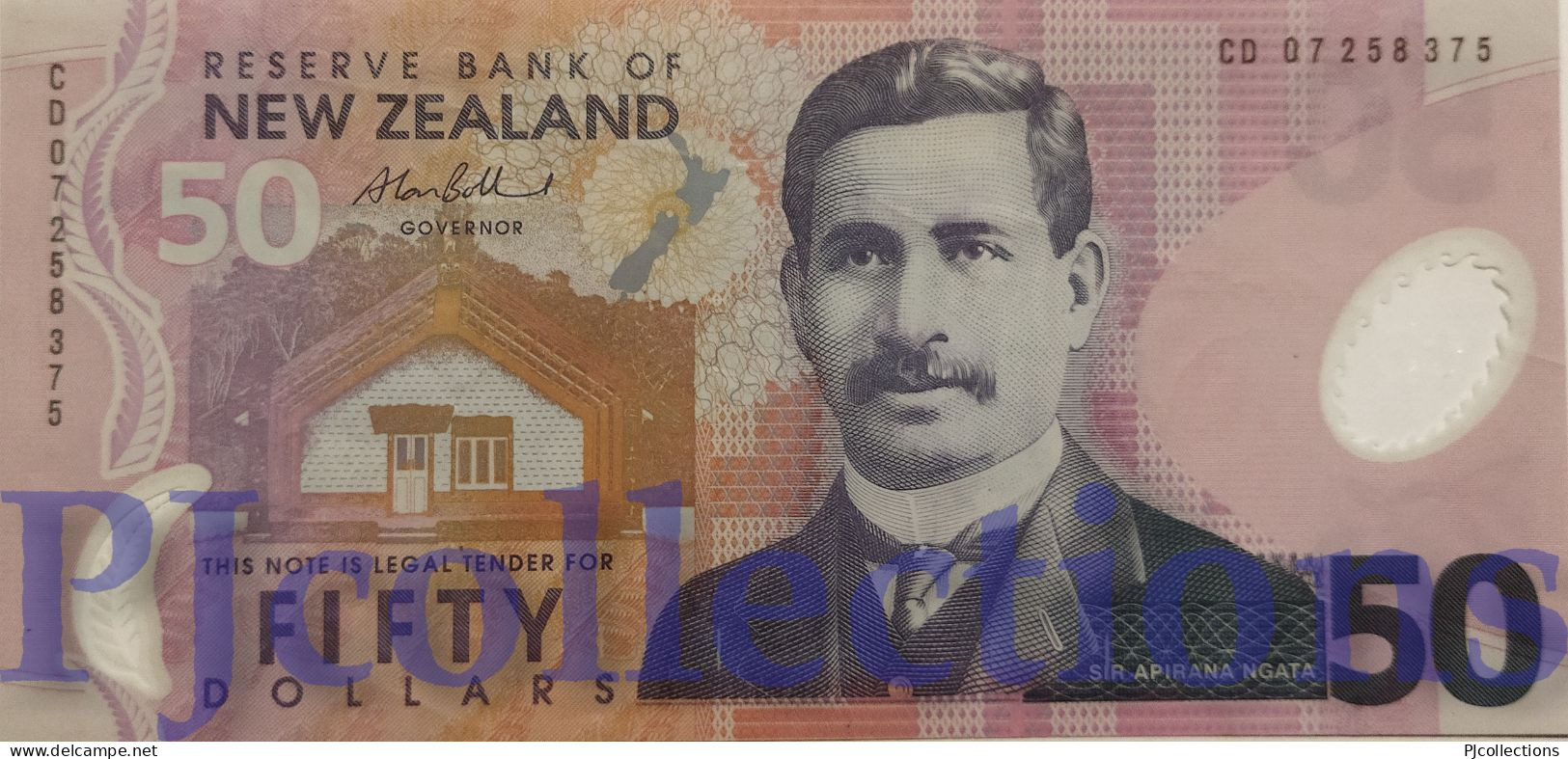 NEW ZEALAND 50 DOLLARS 2007 PICK 188b POLYMER AXF - Nieuw-Zeeland