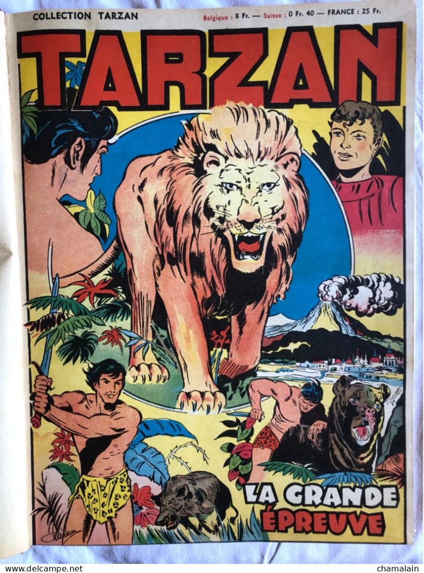 COLLECTION TARZAN RECUEIL N°9a (rare) N°88 à 96 (Collection Réf.TZC112 - Années 1951/52) - Edition Originale. TBE - Tarzan