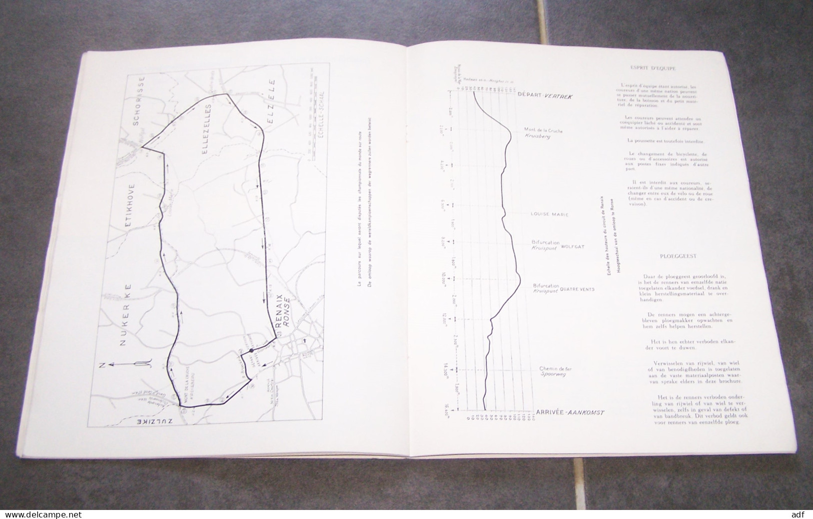 PROGRAMME GENERAL CHAMPIONNATS DU MONDE 1963, BULLETIN OFFICIEL N°2, CYCLISME, COURSE CYCLISTE, ROCOURT, RENAIX, RONSE - Wielrennen