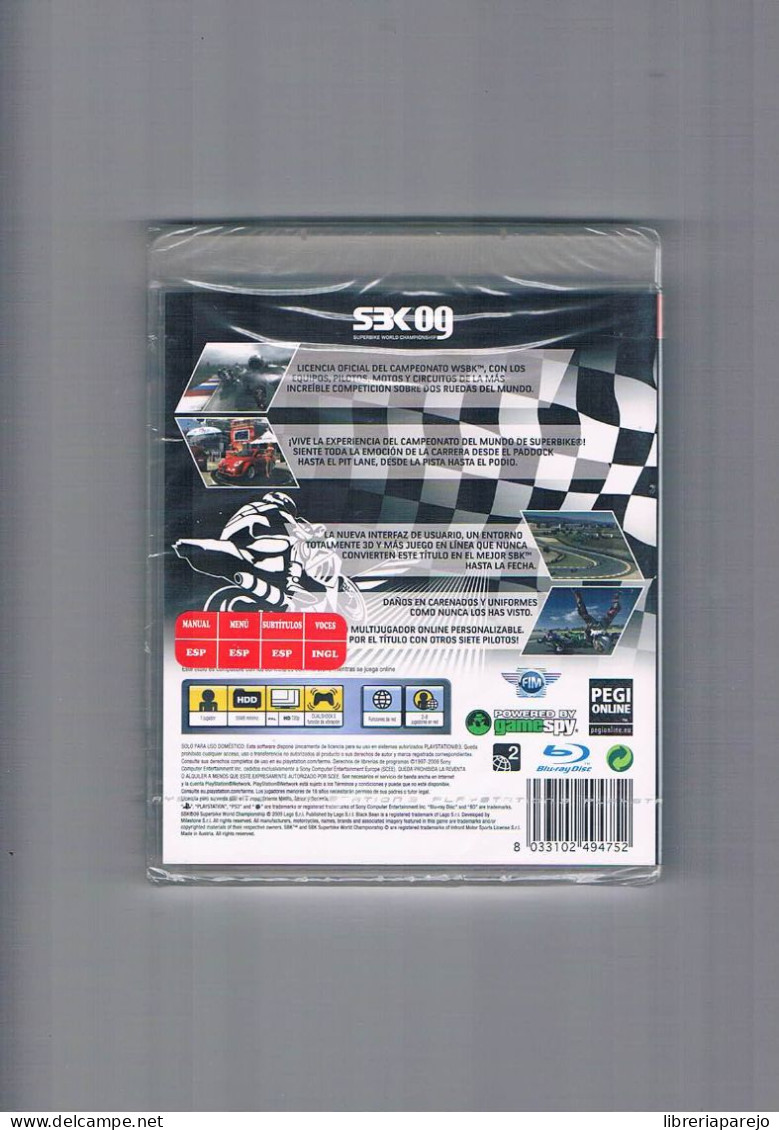 Sbk 09 Suberbike World Championship Ps3 Nuevo Precintado - PS3