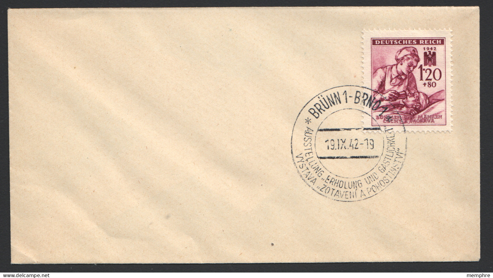 1942  Brünn: Exposition Loisirs Et Hospitalité - FDC