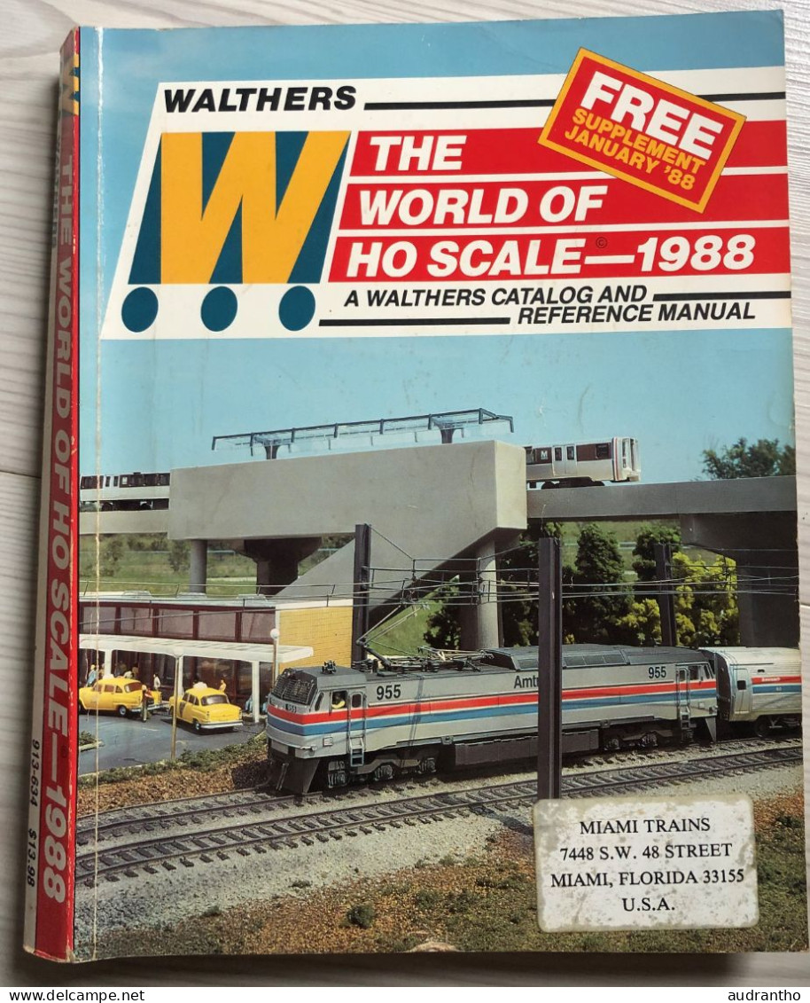 Catalogue WALTHERS 1988 En Anglais Miami Trains Floride Maquétisme Rail Reference Manual HO Railroad Catalog - Inglese