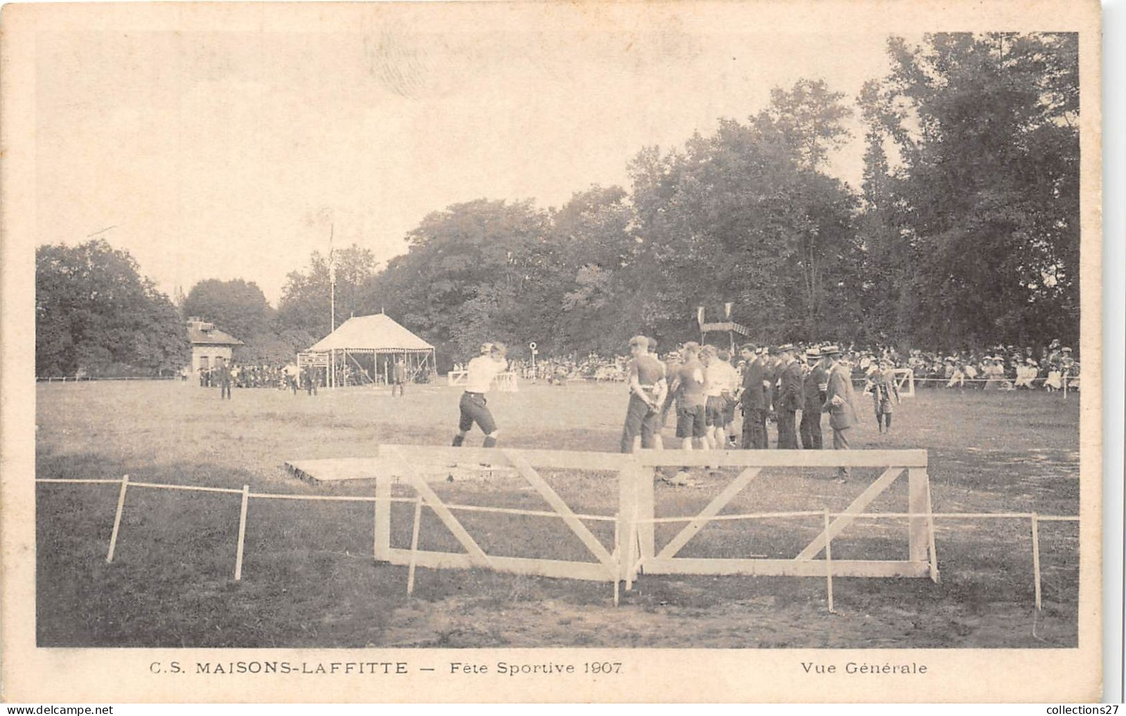 78-MAISON-LAFFITTE- FÊTE SPORTIVE 1907 VUE GENERALE - Maisons-Laffitte