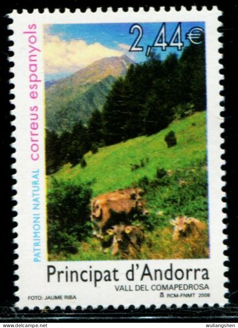 CU0055 Western Andorra 2008 Valley Scenery 1VMNH - Sonstige & Ohne Zuordnung