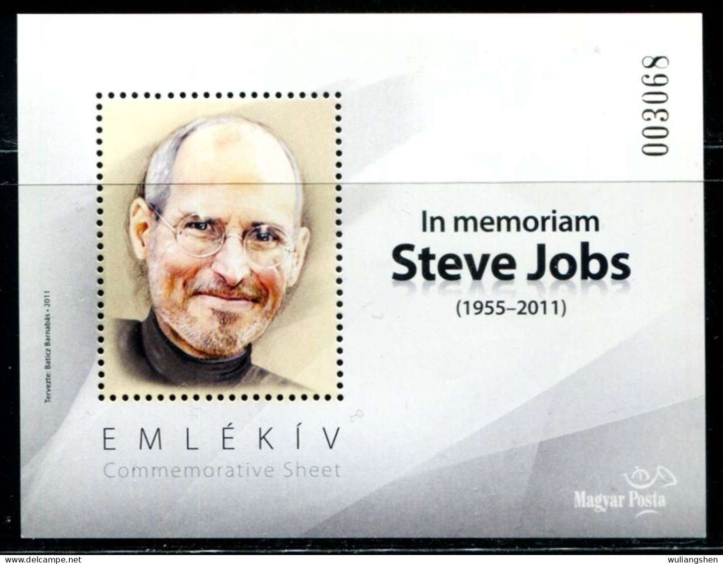 CU0109 Hungary 2012 Apple Founder Steve Jobs Death M Foreign StampsMNH - Neufs