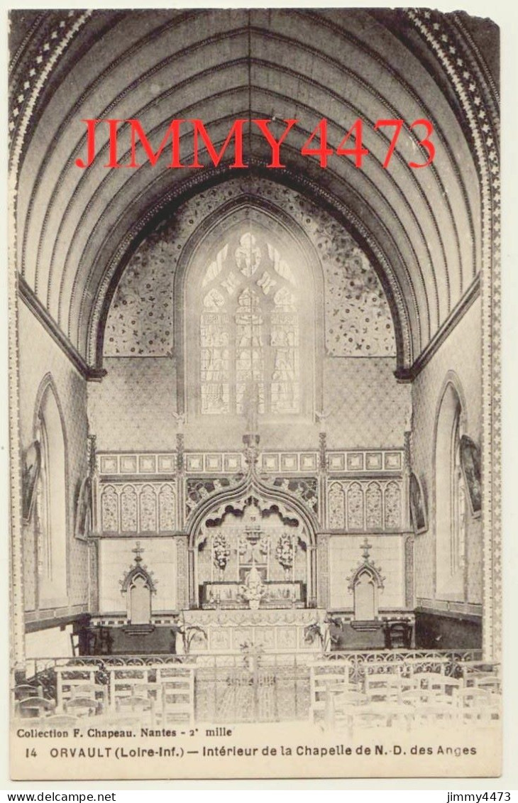 CPA - ORVAULT (Loire-Inf.) - Intérieur De La Chapelle De N. D. Des Anges - N° 14 - Coll. F. Chapeau Nantes - Orvault