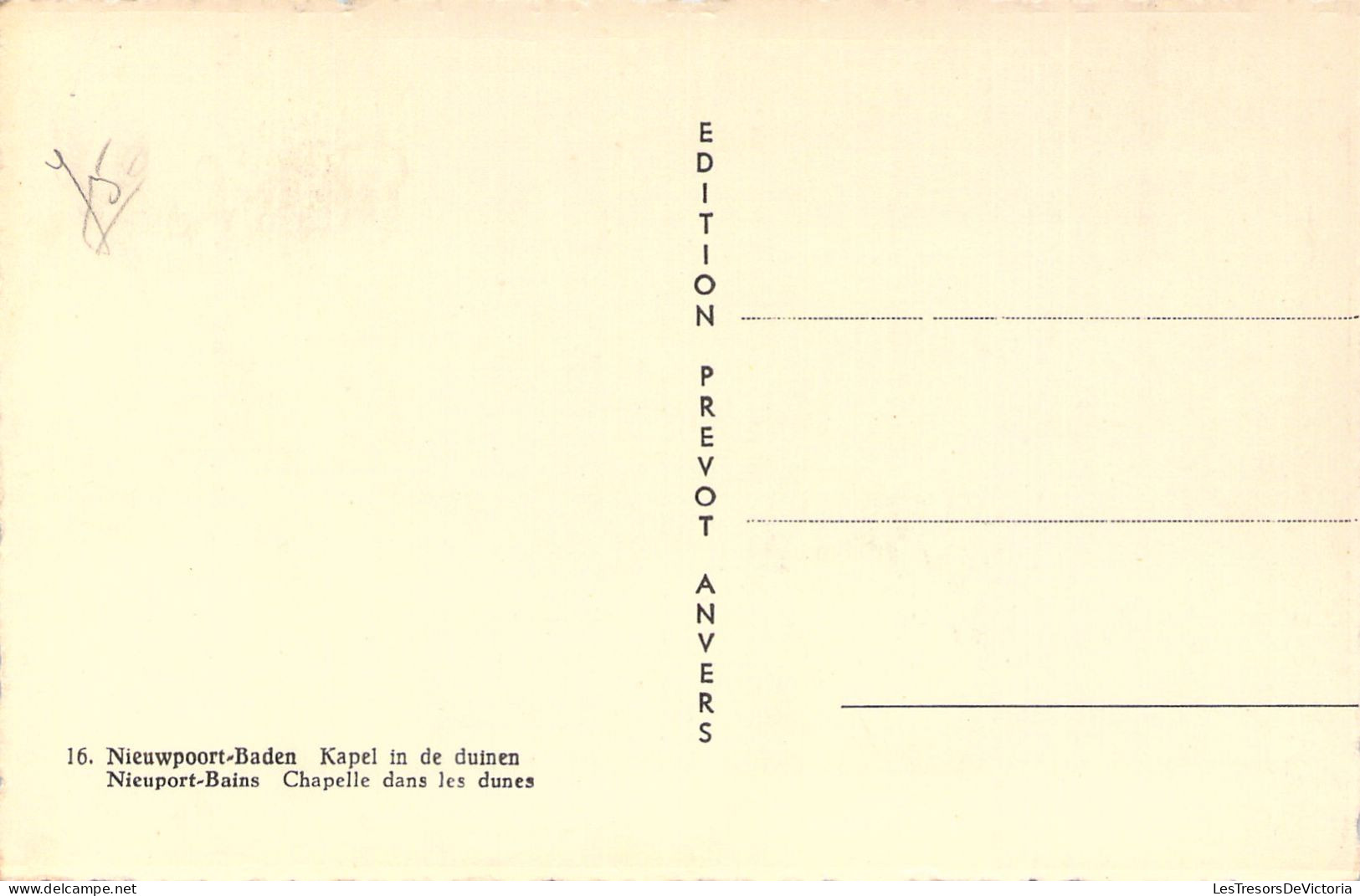 BELGIQUE - NIEUPORT Bains - Chapelle Dans Les Dunes - Carte Postale Ancienne - Altri & Non Classificati