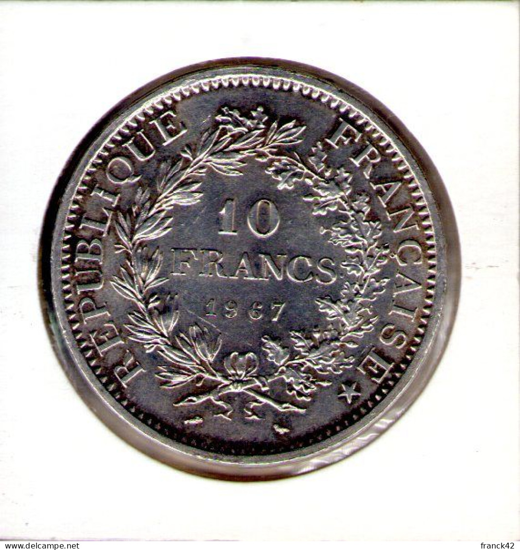 France. 10 Francs Hercule 1967 Avec Accent - 10 Francs