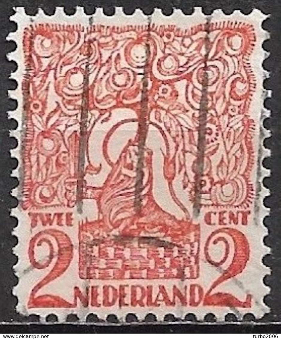 Plaatfout Oranjerood Stipje Aan De T Van Twee In 1923 Diverse Voorstellingen 2 Cent Oranje NVPH 111 PM 2 - Variedades Y Curiosidades