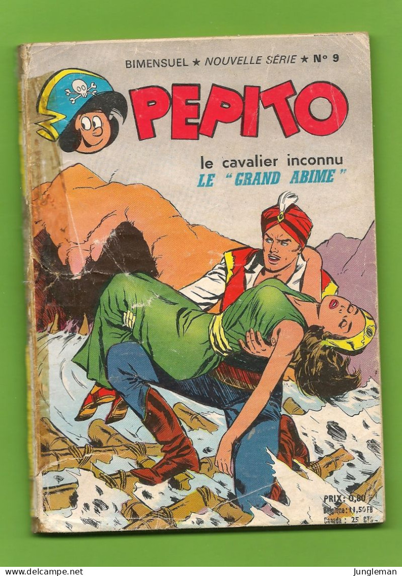 Pépito - Nouvelle Série N°9 - SAGE - Avec Aussi Flash Rider - Le Cavalier Inconnu - Sans Couv Dos - Juillet 1965 - BE - Sagédition