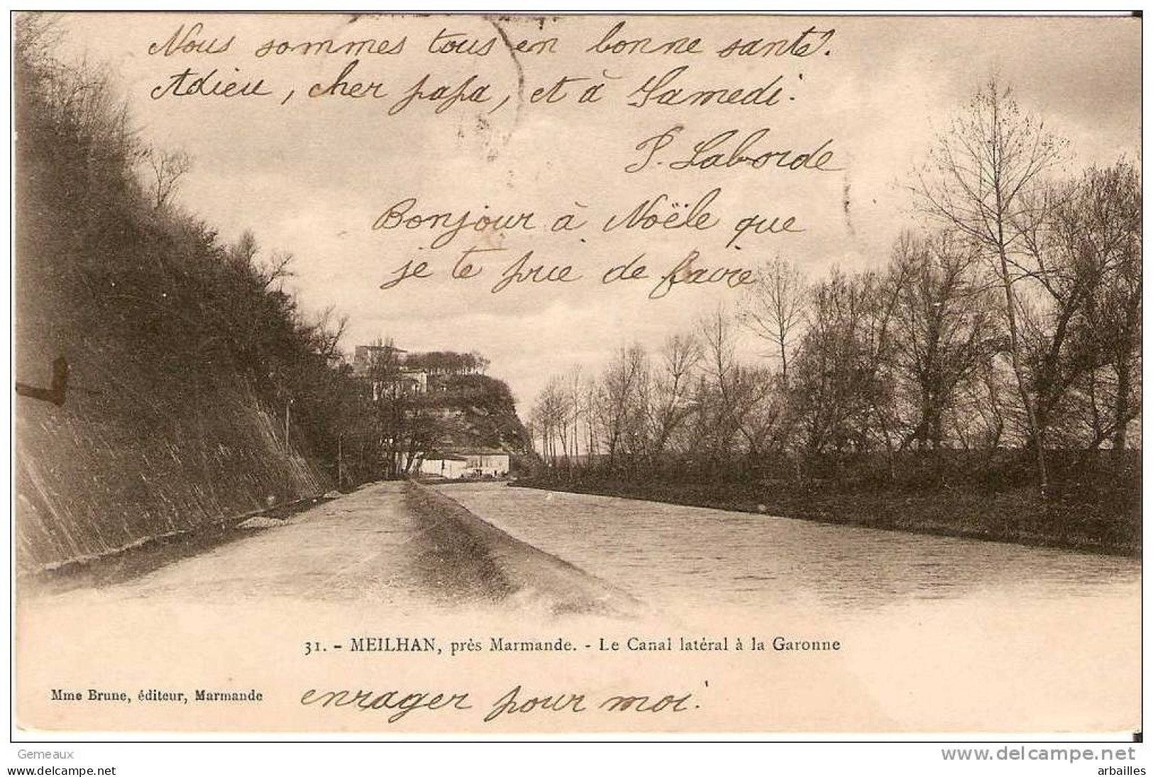 Meilhan.Le Canal Lateral A La Garonne. - Meilhan Sur Garonne