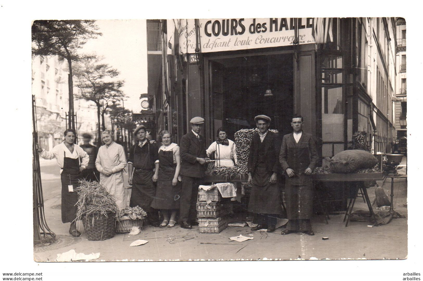 Paris.  Rue Le Malois (?) Cours Des Halles. Carte Photo. - Non Classés