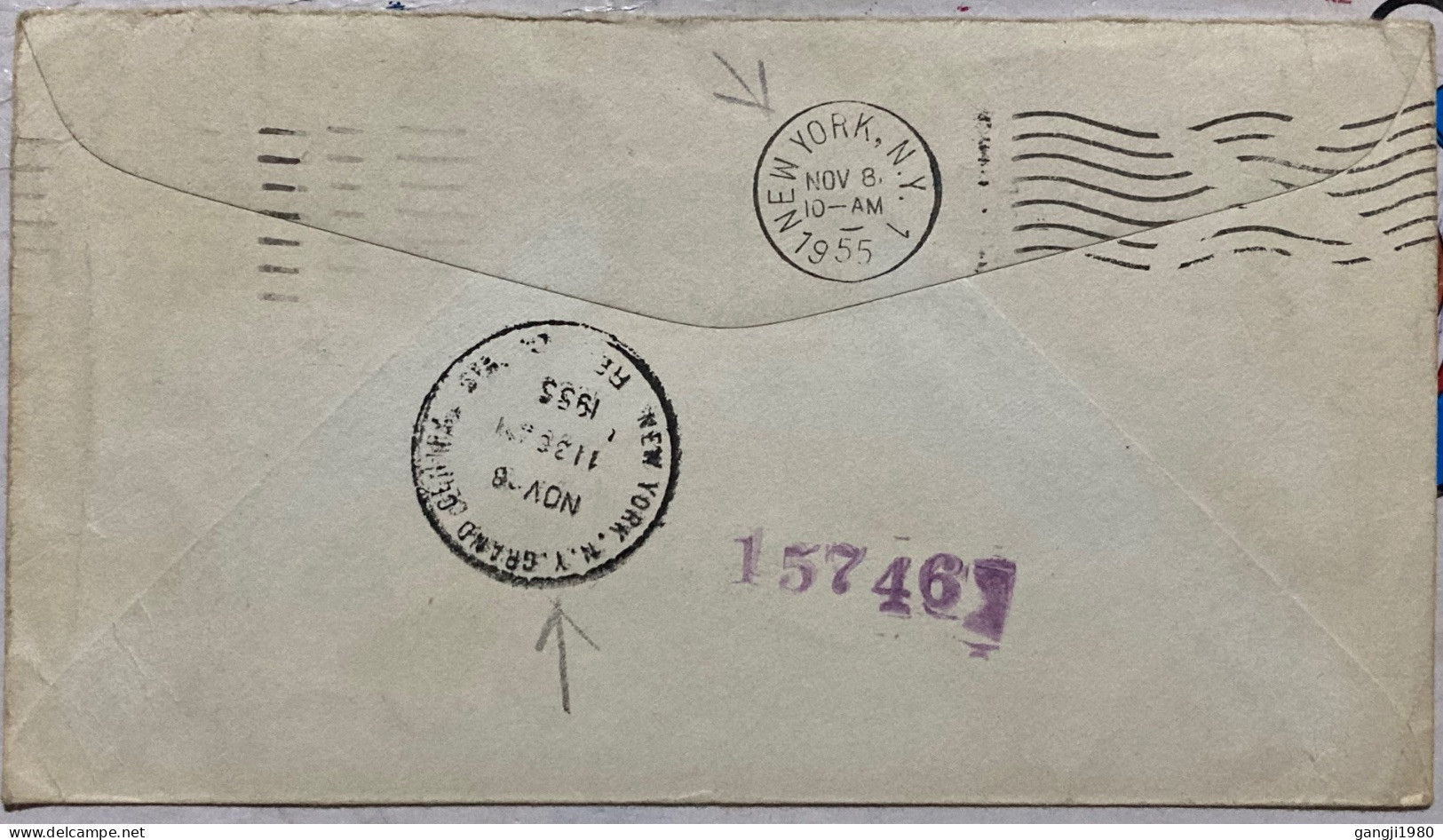 CANADA 1955, COVER USED TO USA, ETIQUETTE SPECIAL DELIVERY EXPRESS, SD-8, 6-53, AIRMAIL LABEL, BIRD & QUEEN STAMP, NEW Y - Briefe U. Dokumente