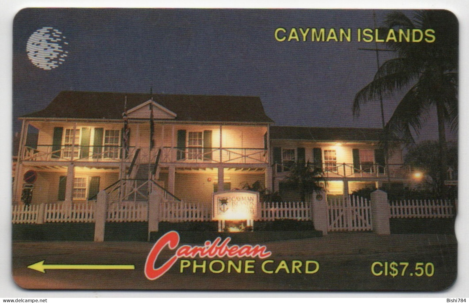 Cayman Islands - Cayman House - 6CCIC (Silver Control Background) - Isole Caiman