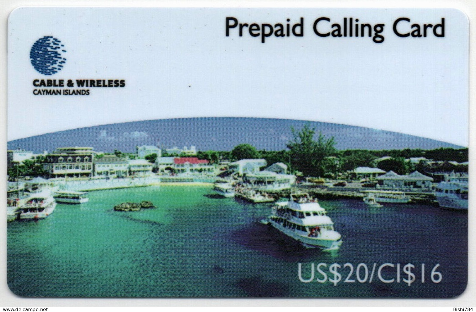 Cayman Islands - Georgetown Harbour - CAY-05 (with Cayman Islands Under Logo) - Isole Caiman