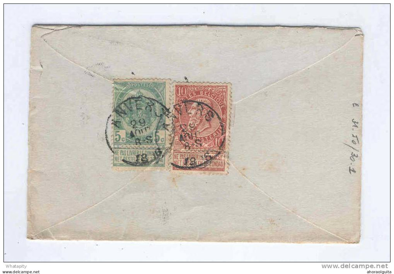 Enveloppe-Lettre Type No 46 + TP 56 Et 57 ANVERS 1896 Vers CHRISTIANIA Norvège  --  14/790 - Letter Covers