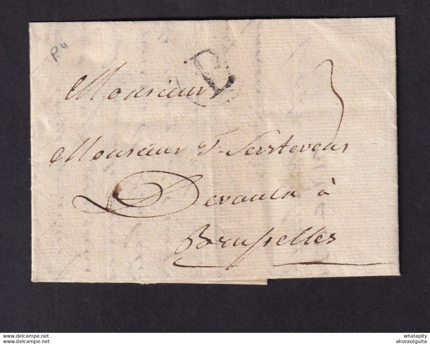 DDAA 549 - Histoire Postale De BATTICE - Précurseur 1786 Griffe B Dans Un Cercle - Origine DOLHAIN - Signée Surlemont - 1714-1794 (Austrian Netherlands)
