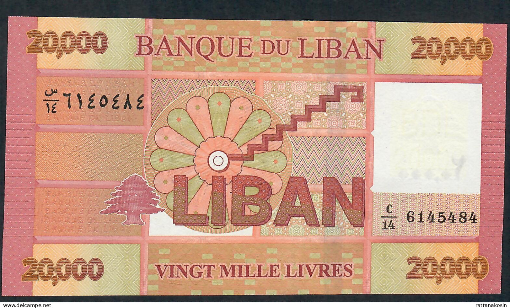 LEBANON  P93c 20000 Or 20.000 POUNDS  2019      #C/14    UNC. - Libano